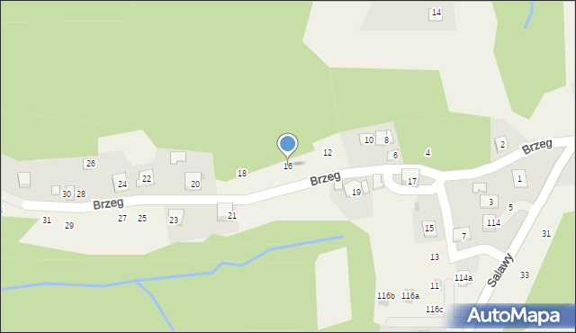 Siepraw, Brzeg, 16, mapa Siepraw