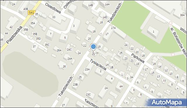 Sierpc, Braci Tułodzieckich, 21, mapa Sierpc