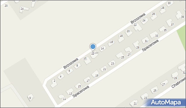 Silno, Brzozowa, 12, mapa Silno