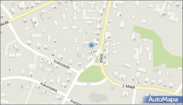 Skalbmierz, Brzozy II, ppor., 2, mapa Skalbmierz