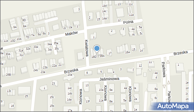 Skarbimierz-Osiedle, Brzeska, 18C, mapa Skarbimierz-Osiedle