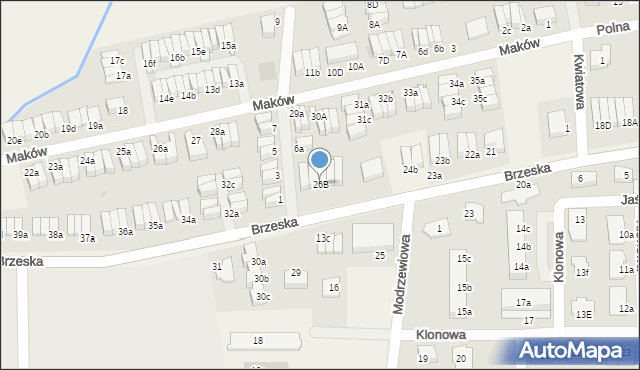 Skarbimierz-Osiedle, Brzeska, 26B, mapa Skarbimierz-Osiedle