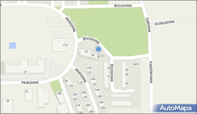 Skarbimierz-Osiedle, Brzozowa, 3c, mapa Skarbimierz-Osiedle