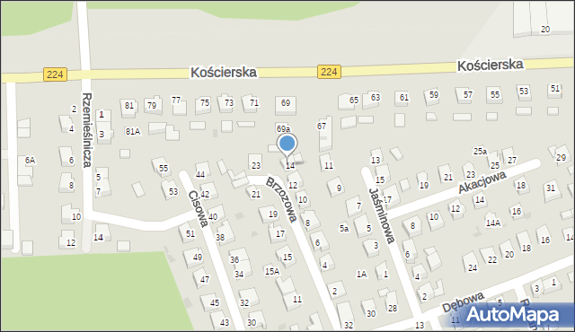 Skarszewy, Brzozowa, 14B, mapa Skarszewy