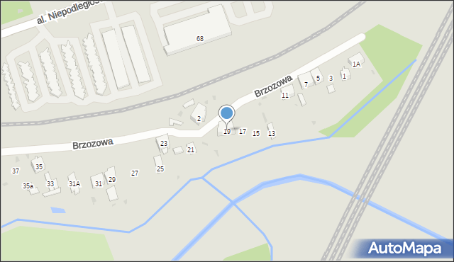 Skarżysko-Kamienna, Brzozowa, 19, mapa Skarżysko-Kamienna