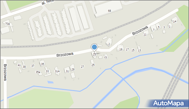 Skarżysko-Kamienna, Brzozowa, 23, mapa Skarżysko-Kamienna