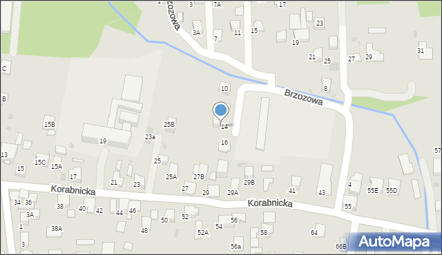 Skawina, Brzozowa, 22, mapa Skawina