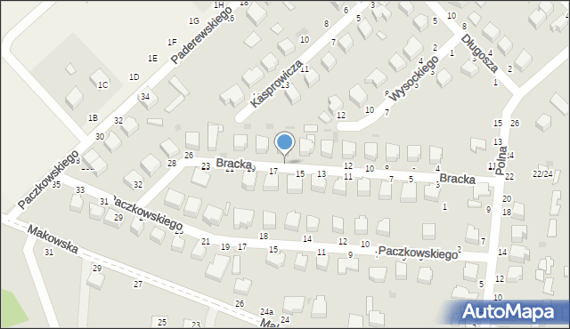 Skierniewice, Bracka, 18, mapa Skierniewic
