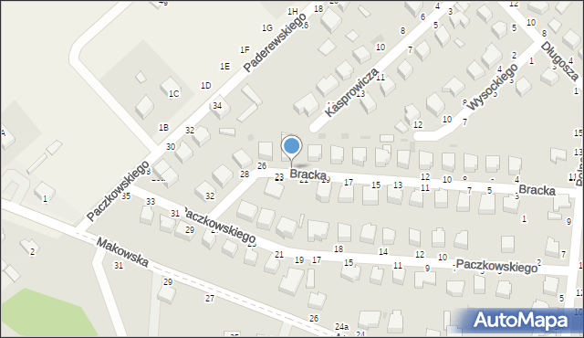 Skierniewice, Bracka, 24, mapa Skierniewic