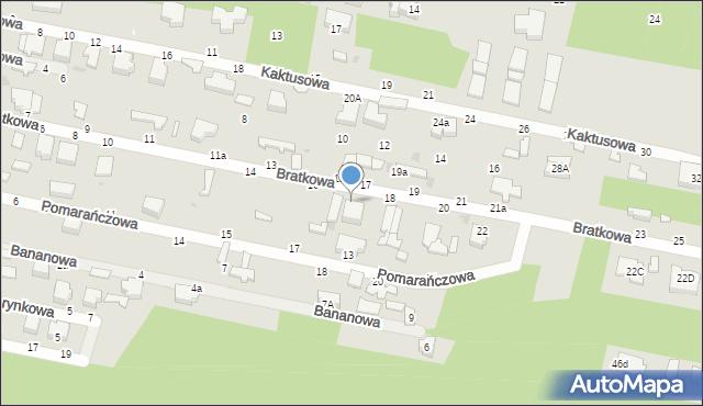 Skierniewice, Bratkowa, 18a, mapa Skierniewic