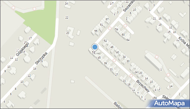 Skierniewice, Brzechwy Jana, 49, mapa Skierniewic