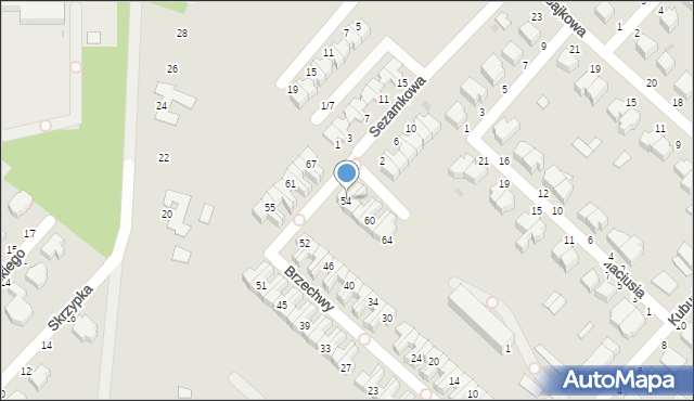 Skierniewice, Brzechwy Jana, 54, mapa Skierniewic