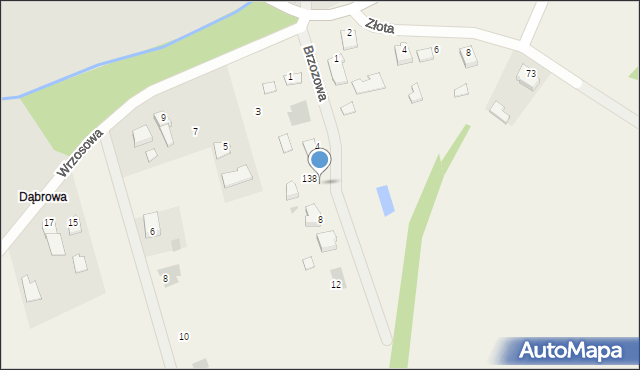 Skopanie, Brzozowa, 6, mapa Skopanie