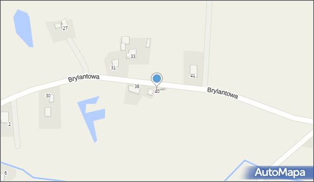 Skrzeszewo, Brylantowa, 40, mapa Skrzeszewo