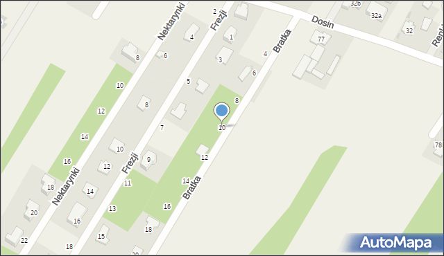 Skubianka, Bratka, 10, mapa Skubianka