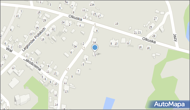 Sławków, Browarna, 1, mapa Sławków