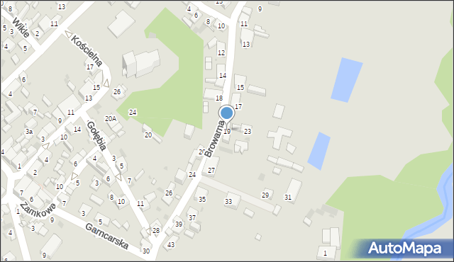Sławków, Browarna, 19, mapa Sławków
