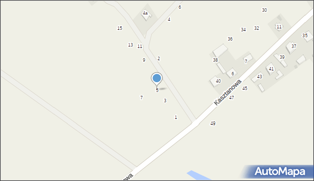 Słomkowo, Brzozowa, 5, mapa Słomkowo