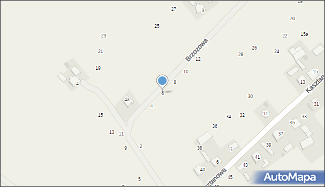 Słomkowo, Brzozowa, 6, mapa Słomkowo