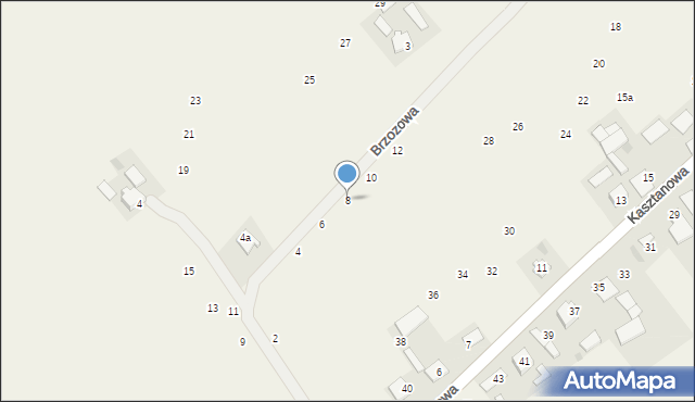 Słomkowo, Brzozowa, 8, mapa Słomkowo