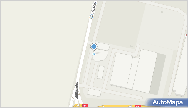 Słupsk, Braci Staniuków, 10, mapa Słupska