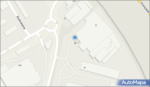 Słupsk, Braci Staniuków, 38, mapa Słupska