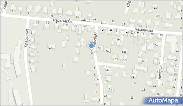 Słupsk, Brzóski Stanisława, ks., 2, mapa Słupska