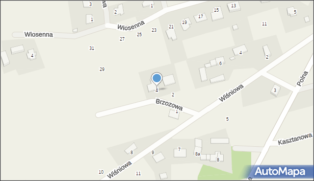 Śmieszkowo, Brzozowa, 4, mapa Śmieszkowo