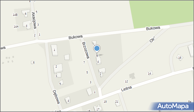 Smołdzino, Brzozowa, 6, mapa Smołdzino