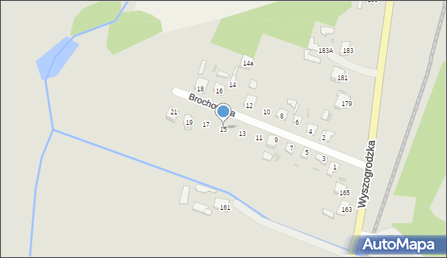 Sochaczew, Brochowska, 15, mapa Sochaczew