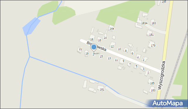 Sochaczew, Brochowska, 17, mapa Sochaczew