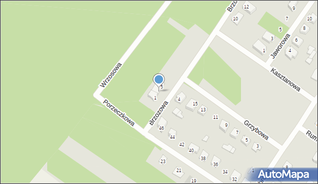 Sochaczew, Brzozowa, 3, mapa Sochaczew