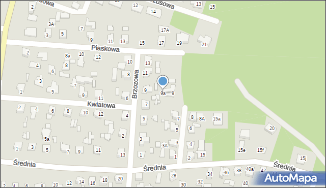 Solec Kujawski, Brzozowa, 9a, mapa Solec Kujawski