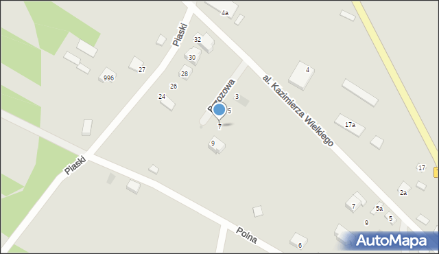 Solec nad Wisłą, Brzozowa, 7, mapa Solec nad Wisłą