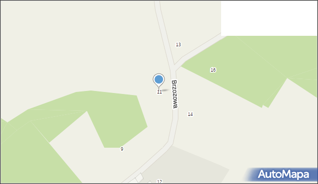 Sominy, Brzozowa, 11, mapa Sominy