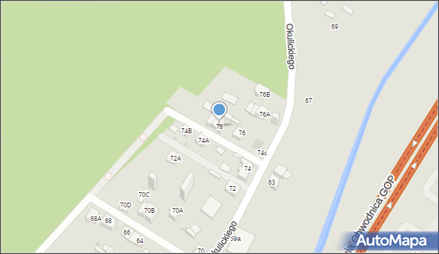 Sosnowiec, Bronowa, 78, mapa Sosnowca