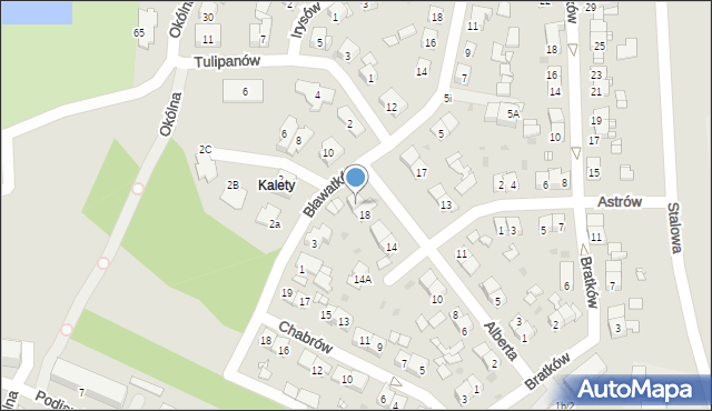 Sosnowiec, Brata Alberta, 20, mapa Sosnowca