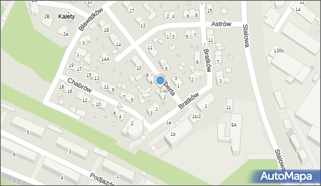 Sosnowiec, Brata Alberta, 4, mapa Sosnowca