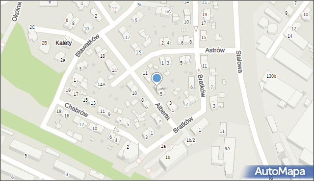 Sosnowiec, Brata Alberta, 7, mapa Sosnowca