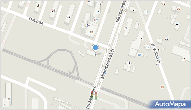 Sosnowiec, Braci Mieroszewskich, 1, mapa Sosnowca