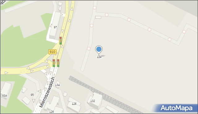 Sosnowiec, Braci Mieroszewskich, 124, mapa Sosnowca