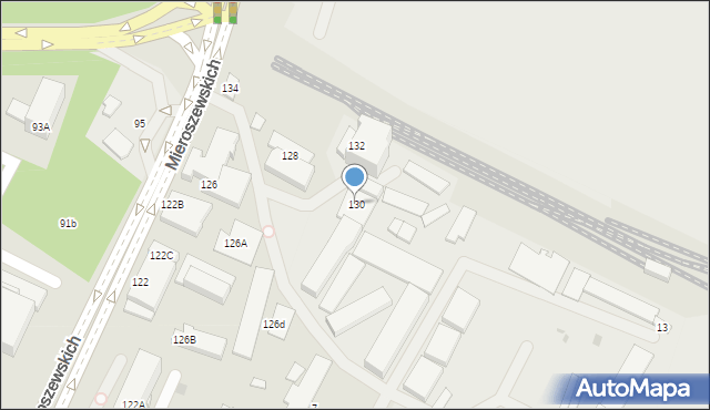 Sosnowiec, Braci Mieroszewskich, 130, mapa Sosnowca