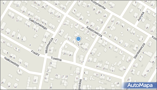 Środa Wielkopolska, Broniewskiego Władysława, 1, mapa Środa Wielkopolska