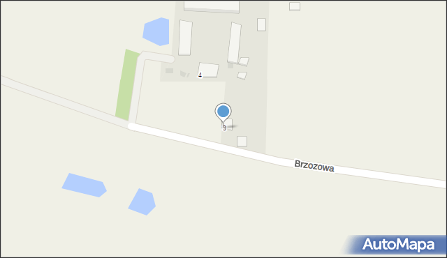 Srokowo, Brzozowa, 3, mapa Srokowo