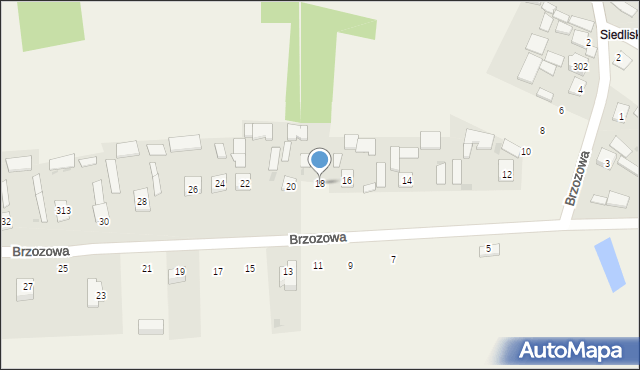 Stale, Brzozowa, 18, mapa Stale