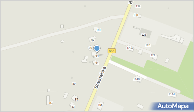 Stalowa Wola, Brandwicka, 93, mapa Stalowa Wola