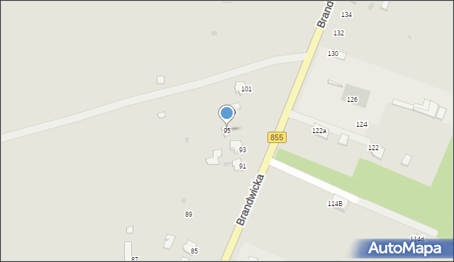 Stalowa Wola, Brandwicka, 95, mapa Stalowa Wola