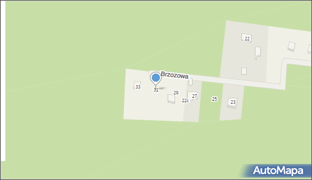 Stara Kiszewa, Brzozowa, 31, mapa Stara Kiszewa