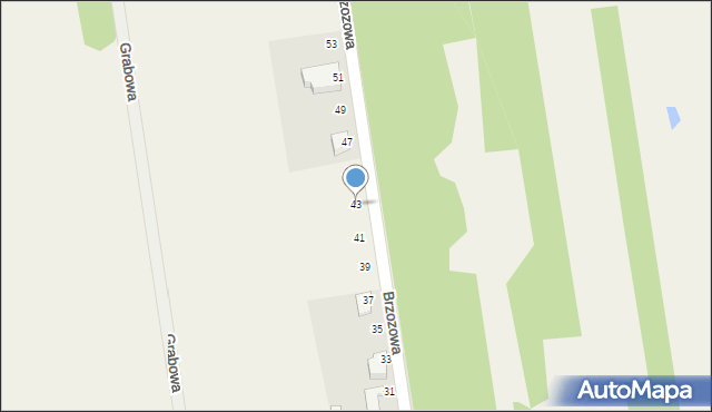 Starcza, Brzozowa, 43, mapa Starcza