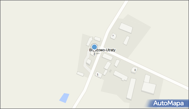 Stare Brzozowo, Brzozowo-Utraty, 6, mapa Stare Brzozowo